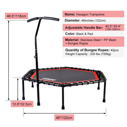 red structural design for the ONETWOFIT Rebounder 